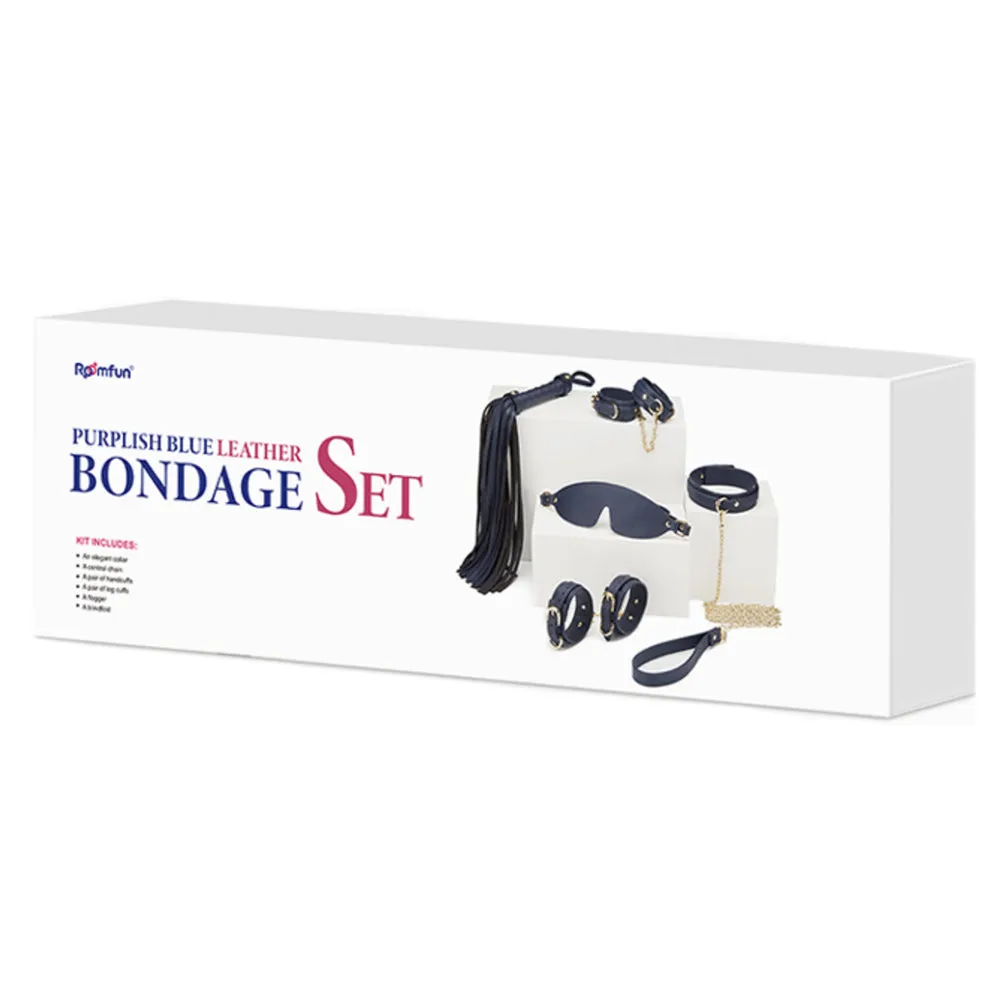 Roomfun 6-Piece Leather Bondage Set