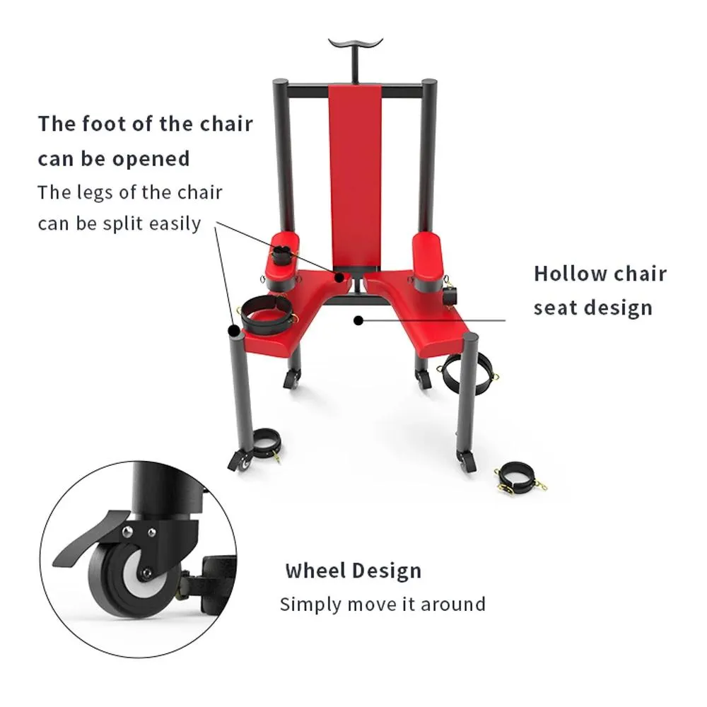 Roomfun Extreme Bondage Sex Chair With Cuffs