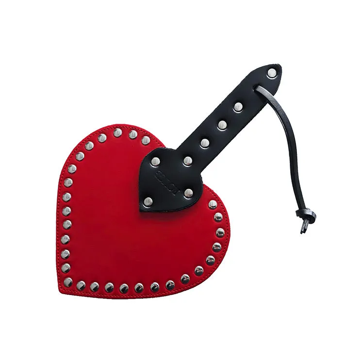 Rouge Leather Heart Paddle