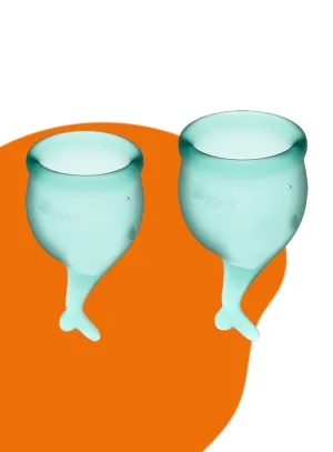 Satisfyer FEEL SECURE Silicone Menstrual Cups (2 pack)