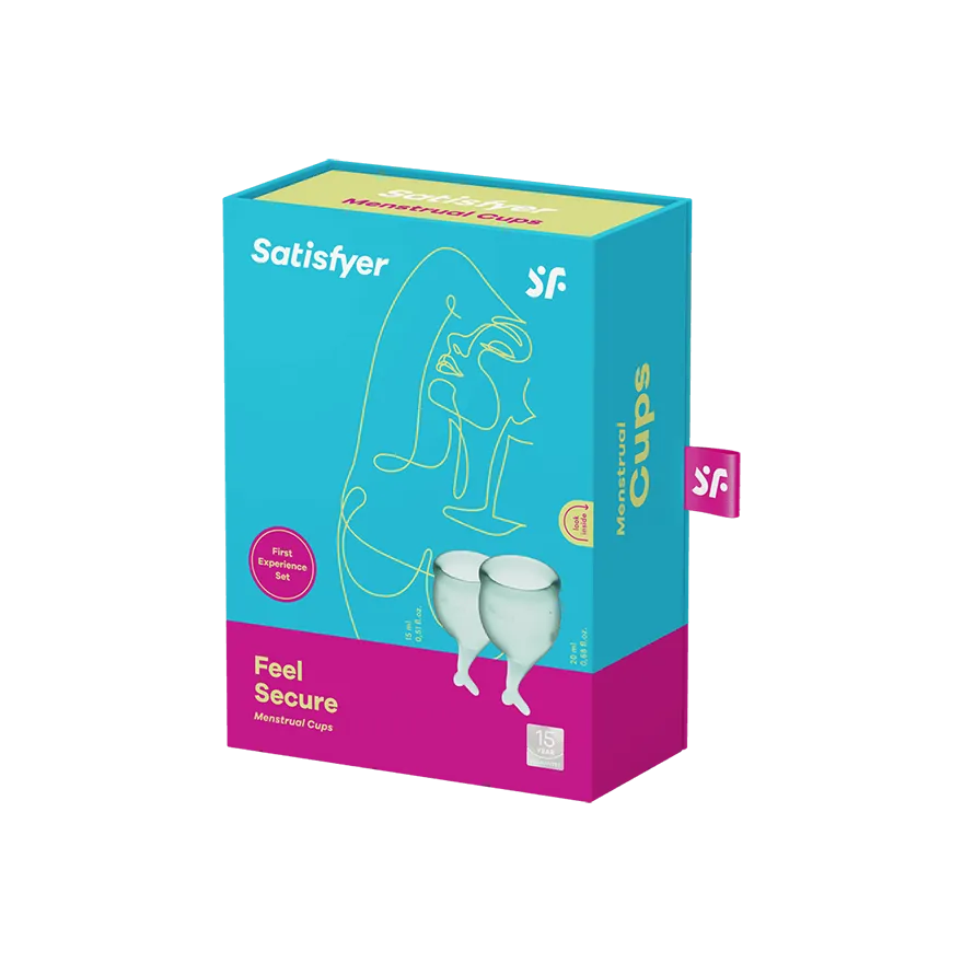 Satisfyer FEEL SECURE Silicone Menstrual Cups (2 pack)