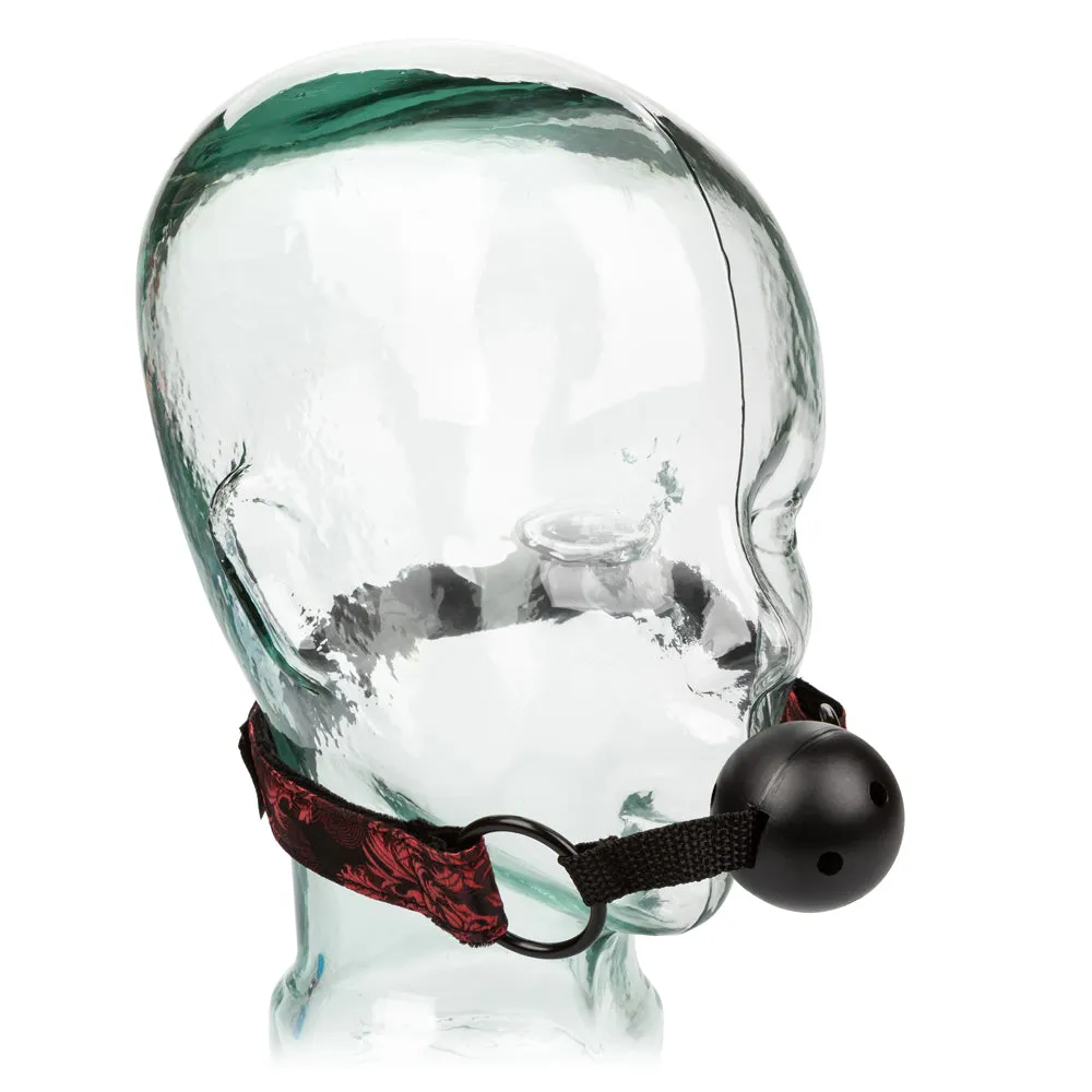 Scandal Breathable Ball Gag With Cuffs