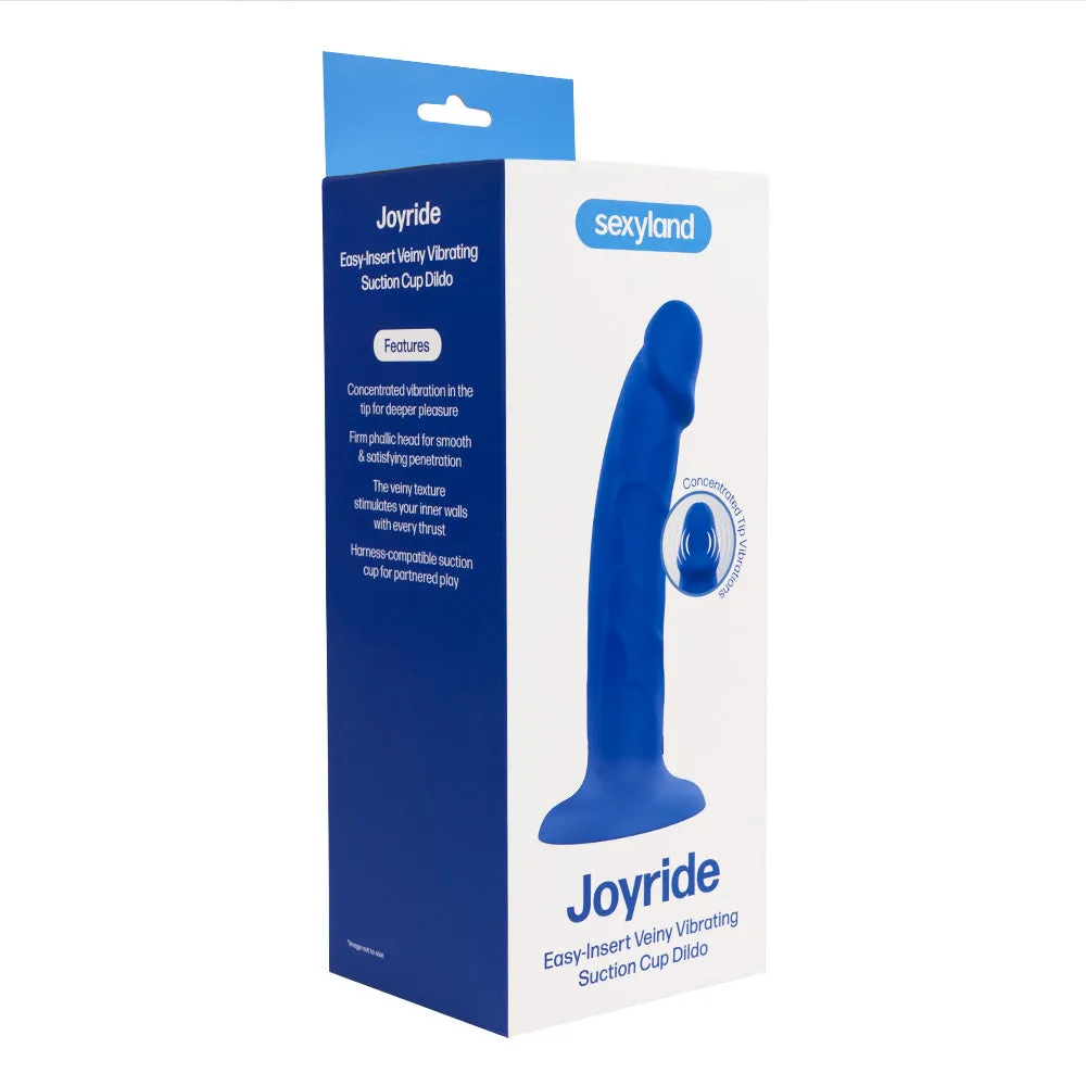 Sexyland Joyride Easy-Insert Veiny Vibrating Suction Cup Dildo
