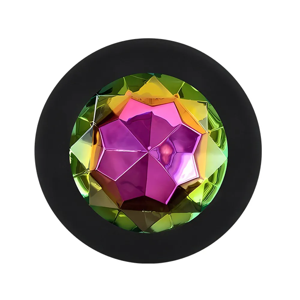 Sexyland Sparkle Silicone Butt Plug With Gem - Large