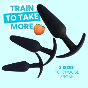 Silicone Anal Training Plug Set - Three Sizes!
