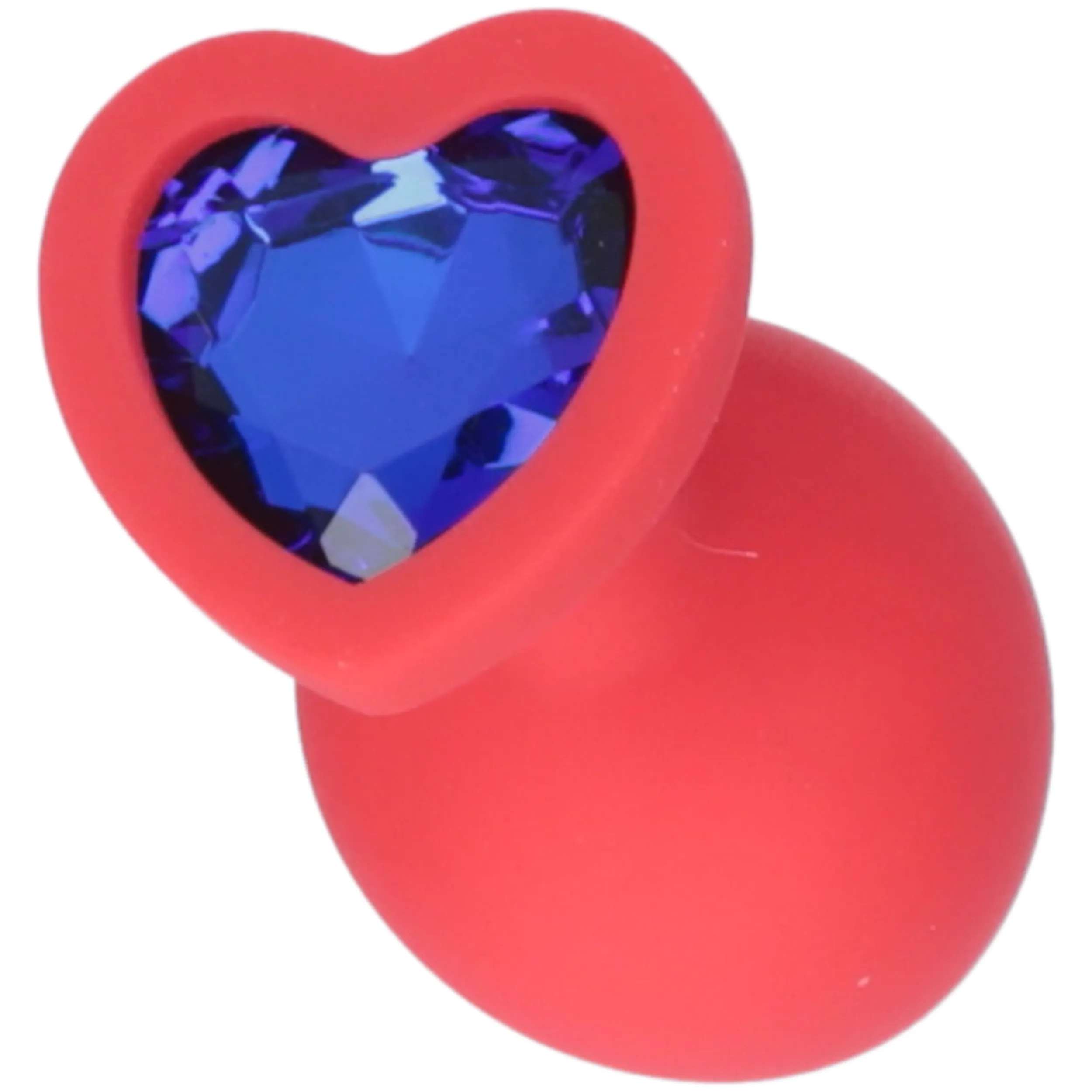 Silicone Heart Jeweled Anal Plug - 3 Sizes Available!
