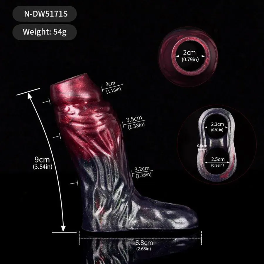 Soft Silicone Penis Enlarger Sleeve Toy for Men