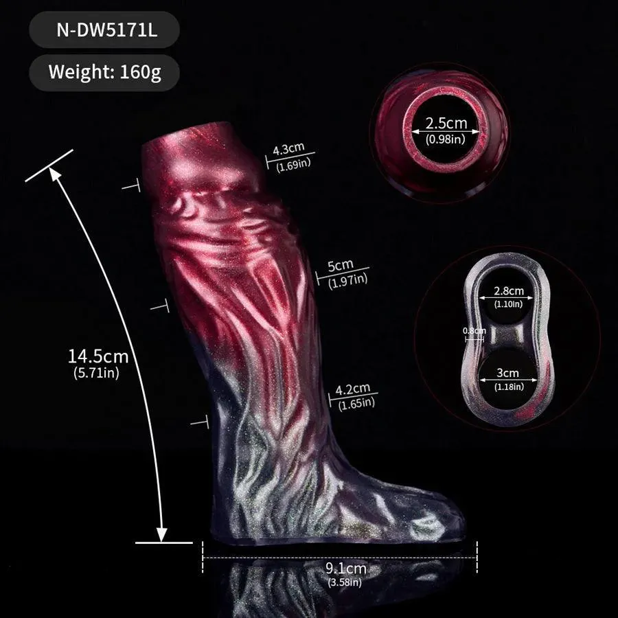 Soft Silicone Penis Enlarger Sleeve Toy for Men