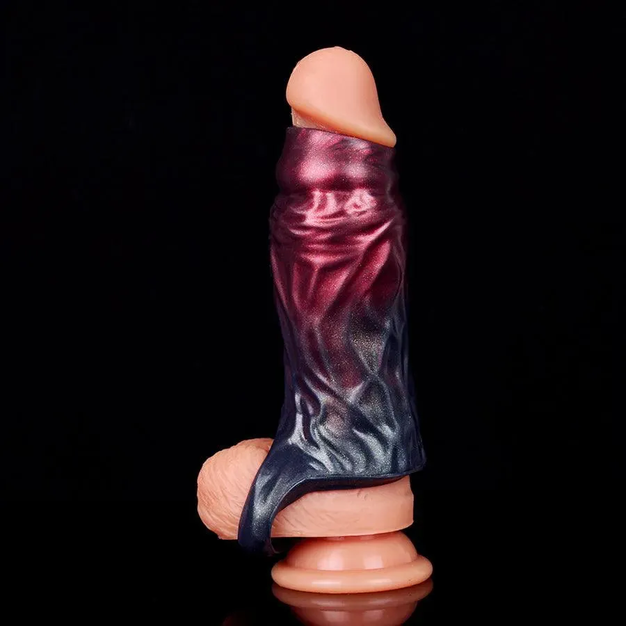 Soft Silicone Penis Enlarger Sleeve Toy for Men