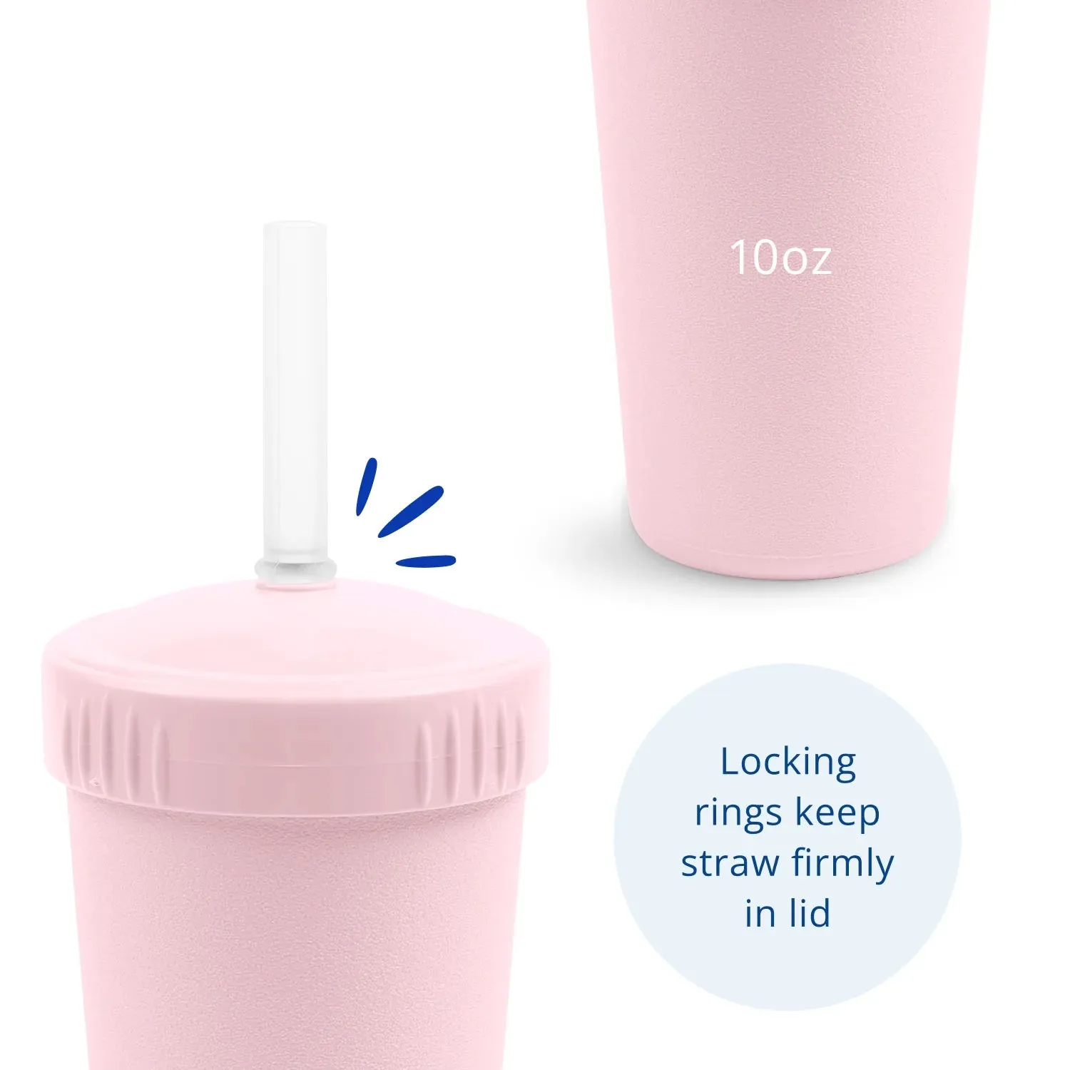 Straw Cup with Silicone Straw