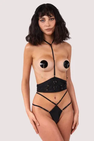 Sylvia Black Harness Waspie