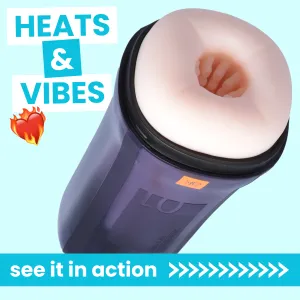 The Enchantress Vibrating & Warming Masturbator - Rechargeable with 5 Vibration Modes!
