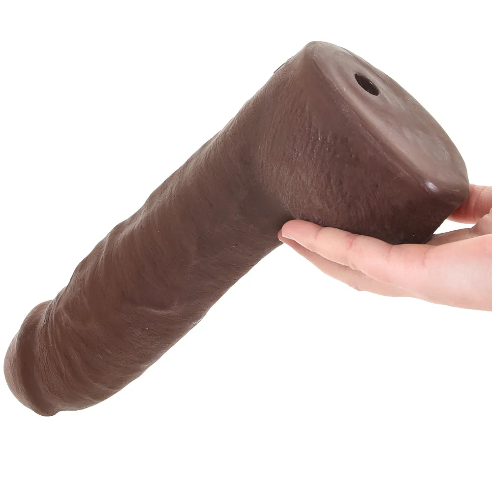 The Realistic 9 Inch Cock with Balls in Chocolate