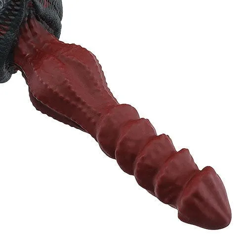 Tomax - Roaring Dragon Regular Silicone Dildo 9.6" (Wild Red)