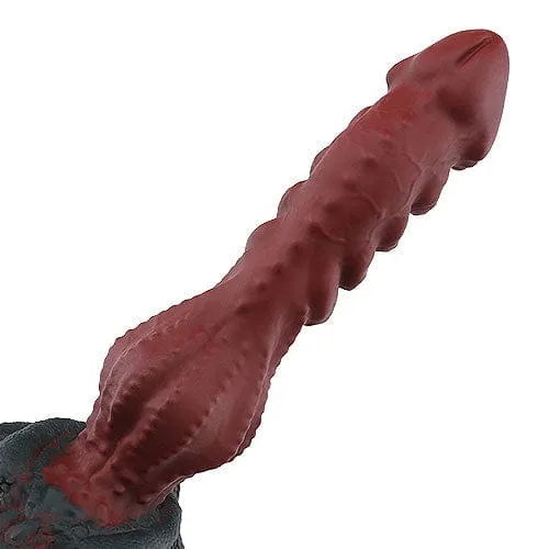 Tomax - Roaring Dragon Regular Silicone Dildo 9.6" (Wild Red)