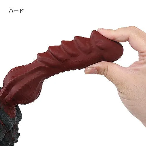Tomax - Roaring Dragon Regular Silicone Dildo 9.6" (Wild Red)
