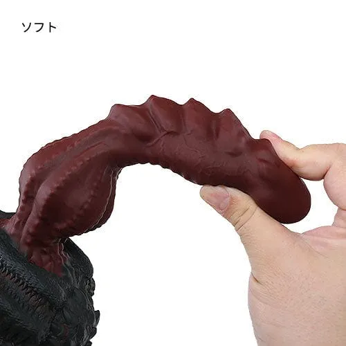 Tomax - Roaring Dragon Regular Silicone Dildo 9.6" (Wild Red)