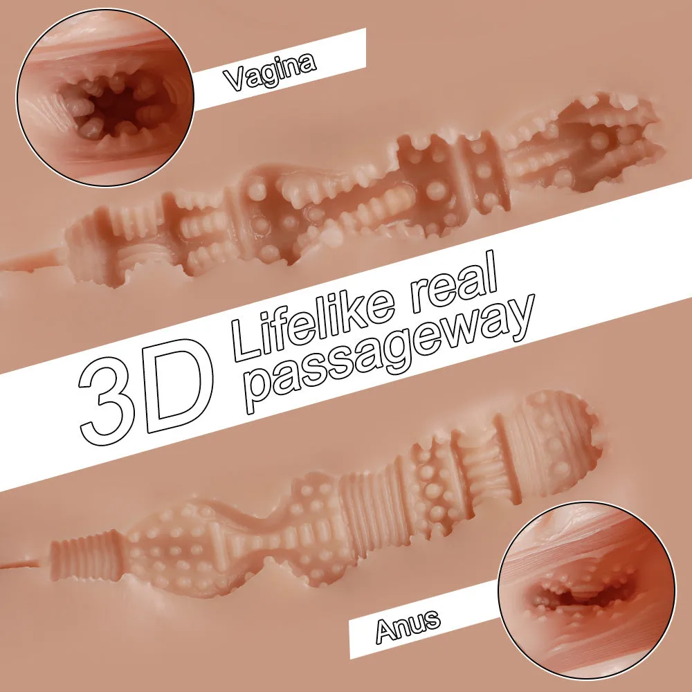 Tracy Realistic Discreet Vibrating Petite Dual-Entry Masturbator