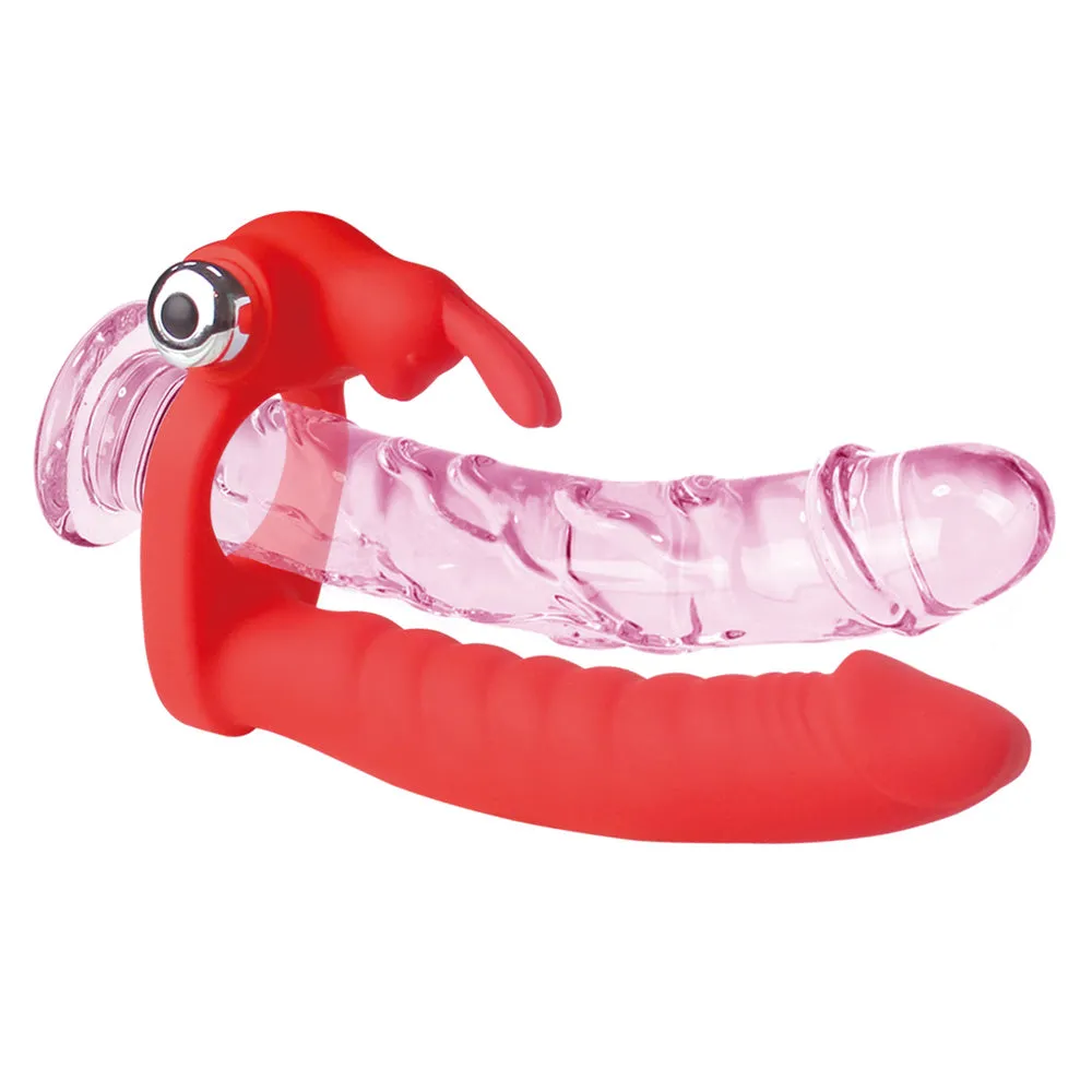 Trinity Fun Evil Teaser Vibrating Double Penetration Cock Ring