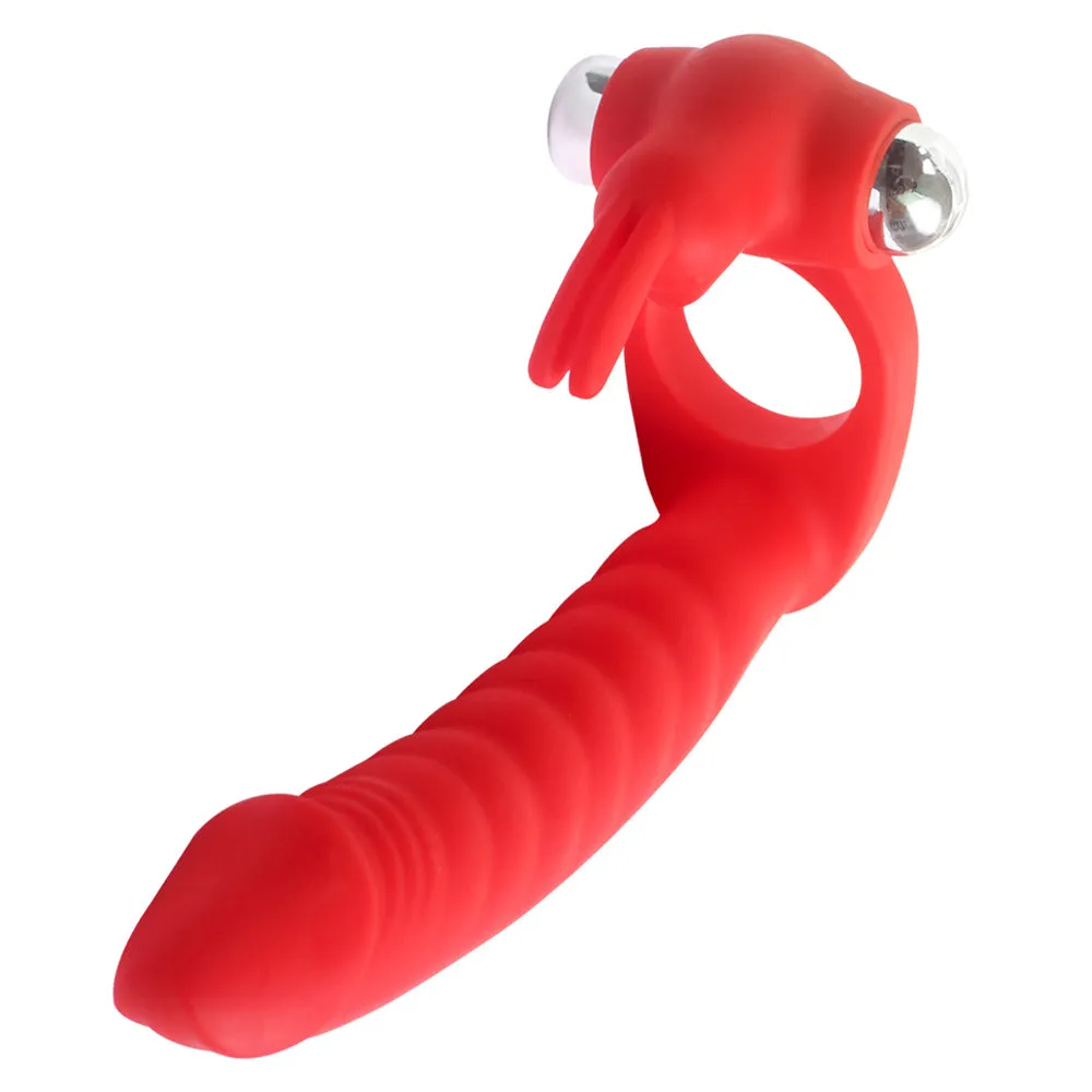 Trinity Fun Evil Teaser Vibrating Double Penetration Cock Ring