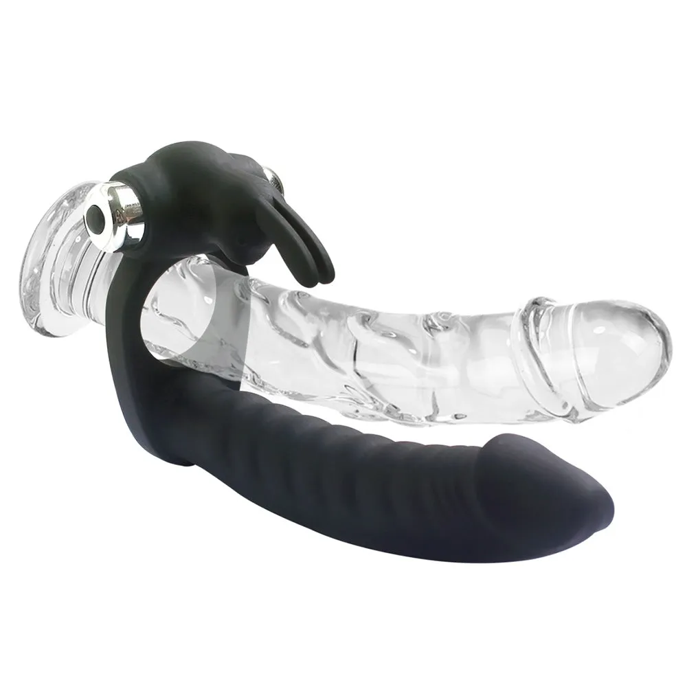 Trinity Fun Evil Teaser Vibrating Double Penetration Cock Ring