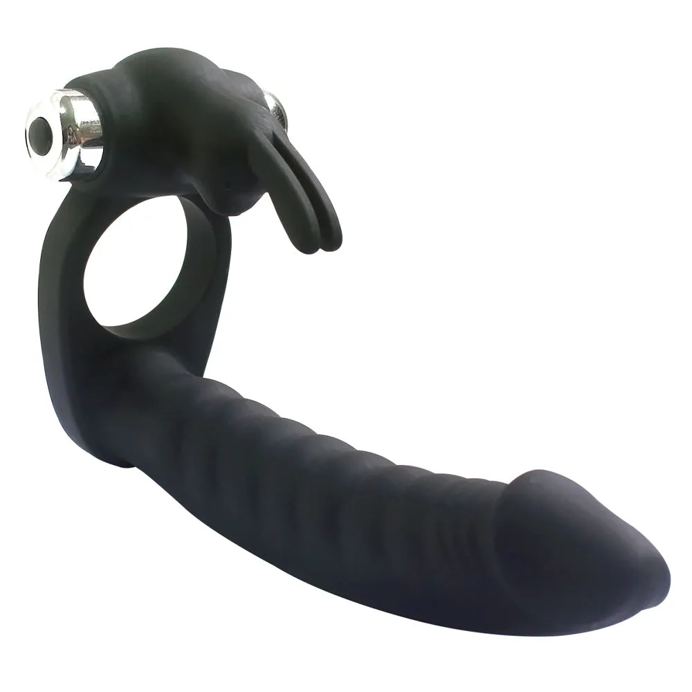 Trinity Fun Evil Teaser Vibrating Double Penetration Cock Ring