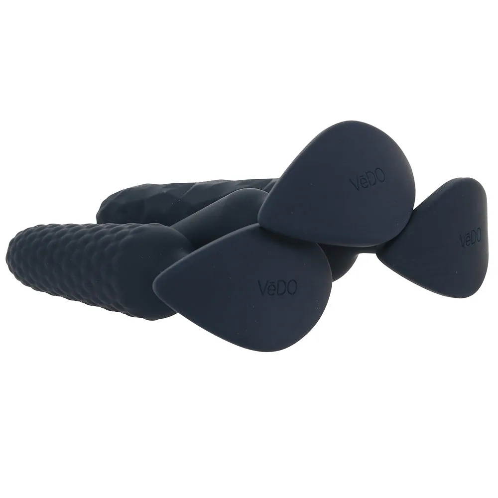 Trio Weighted Butt Plug Kit in Black
