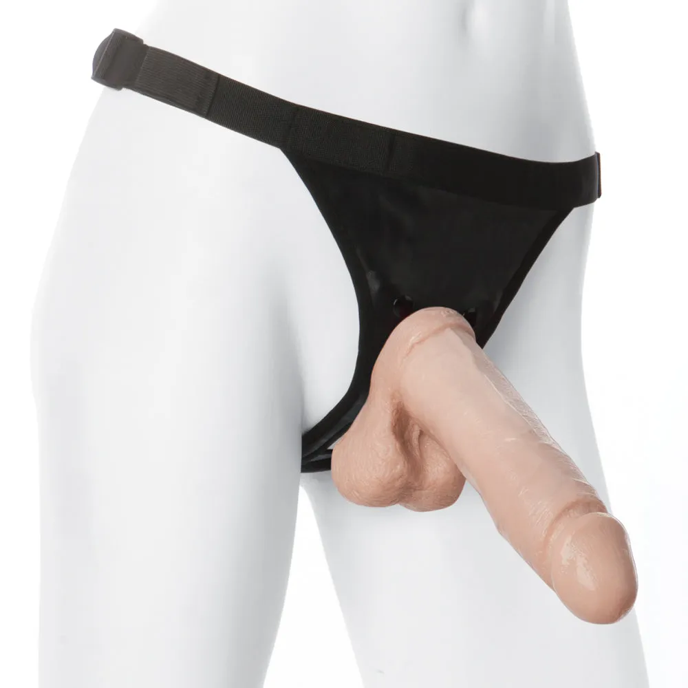 Vac-U-Lock 8" Realistic Cock With Ultra Harness