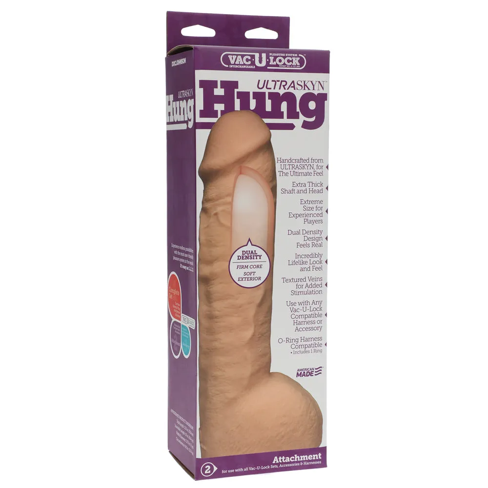 Vac-U-Lock Ultraskyn Hung 12" Dual-Density Dildo