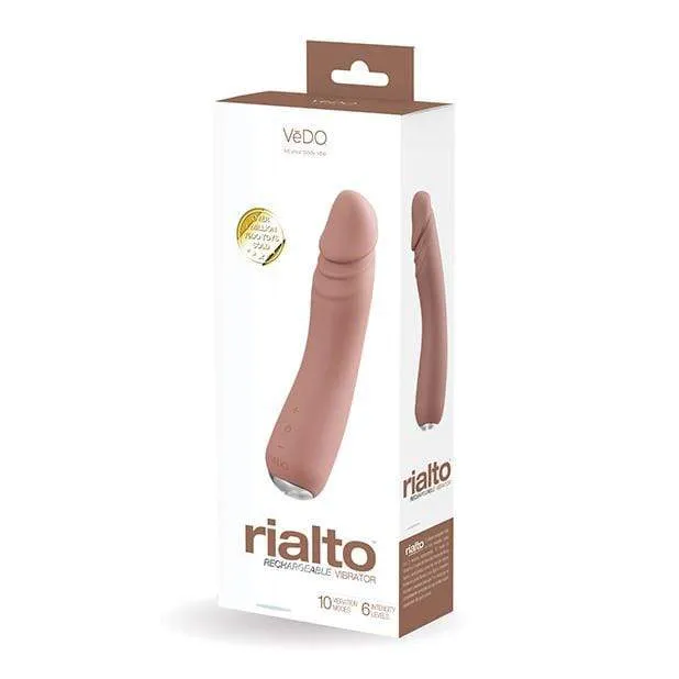 VeDO - Rialto Rechargeable Realistic Vibrating Dildo 7.5"
