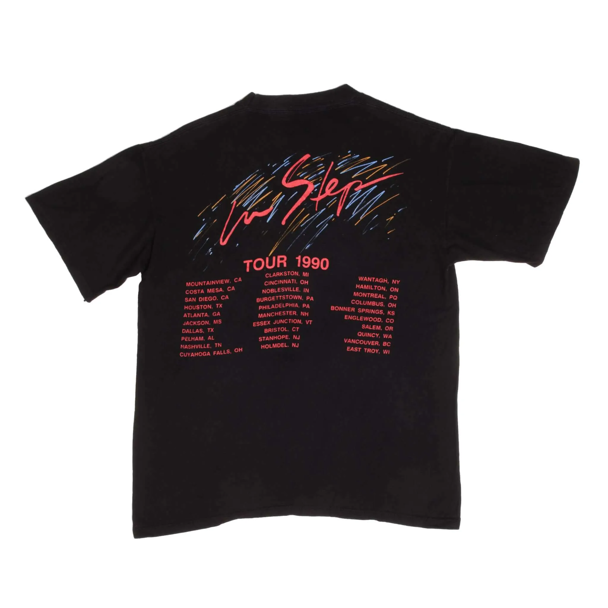 VINTAGE STEVIE RAY VAUGHAN AND DOUBLE TROUBLE 1990 TEE SHIRT LARGE MADE USA