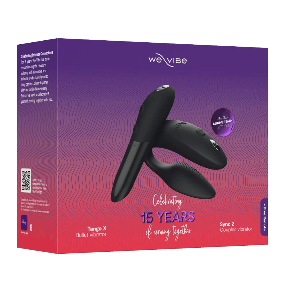 We-Vibe 15-Year Anniversary Sync 2 & Tango X Vibrator Collection