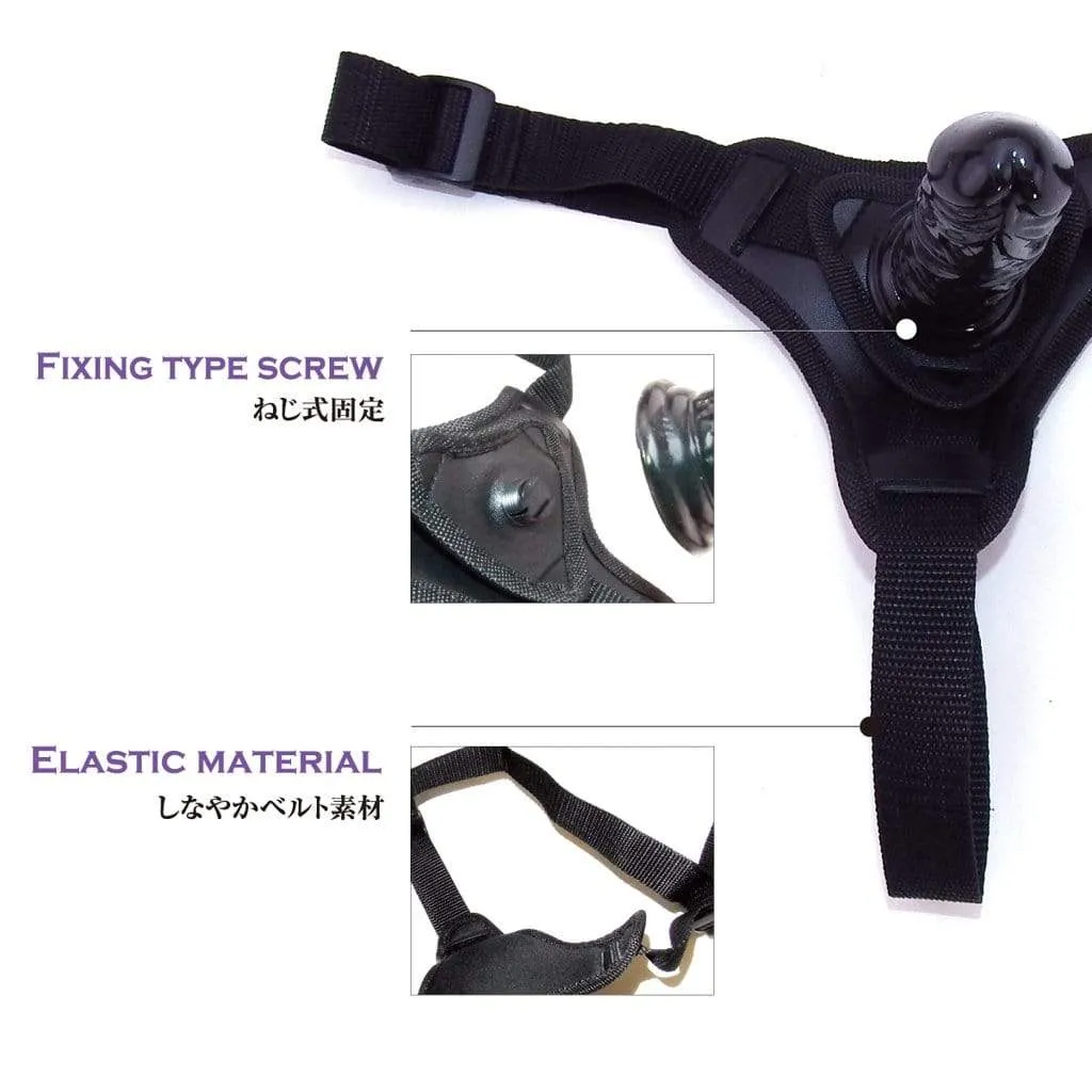 Wild One - SM Premium Strap On Dildo (Black)