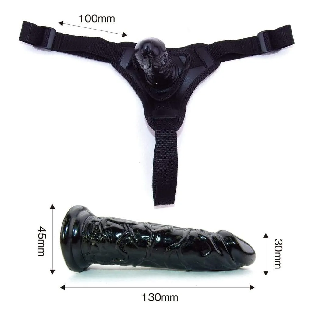 Wild One - SM Premium Strap On Dildo (Black)