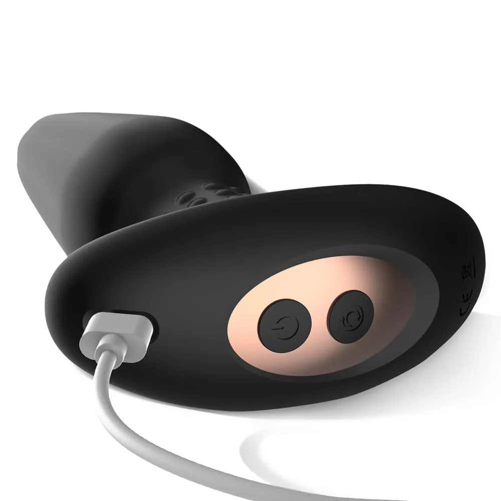 Winyi Bruce Vibrating Anal Plug With Rimming Rotating Beads