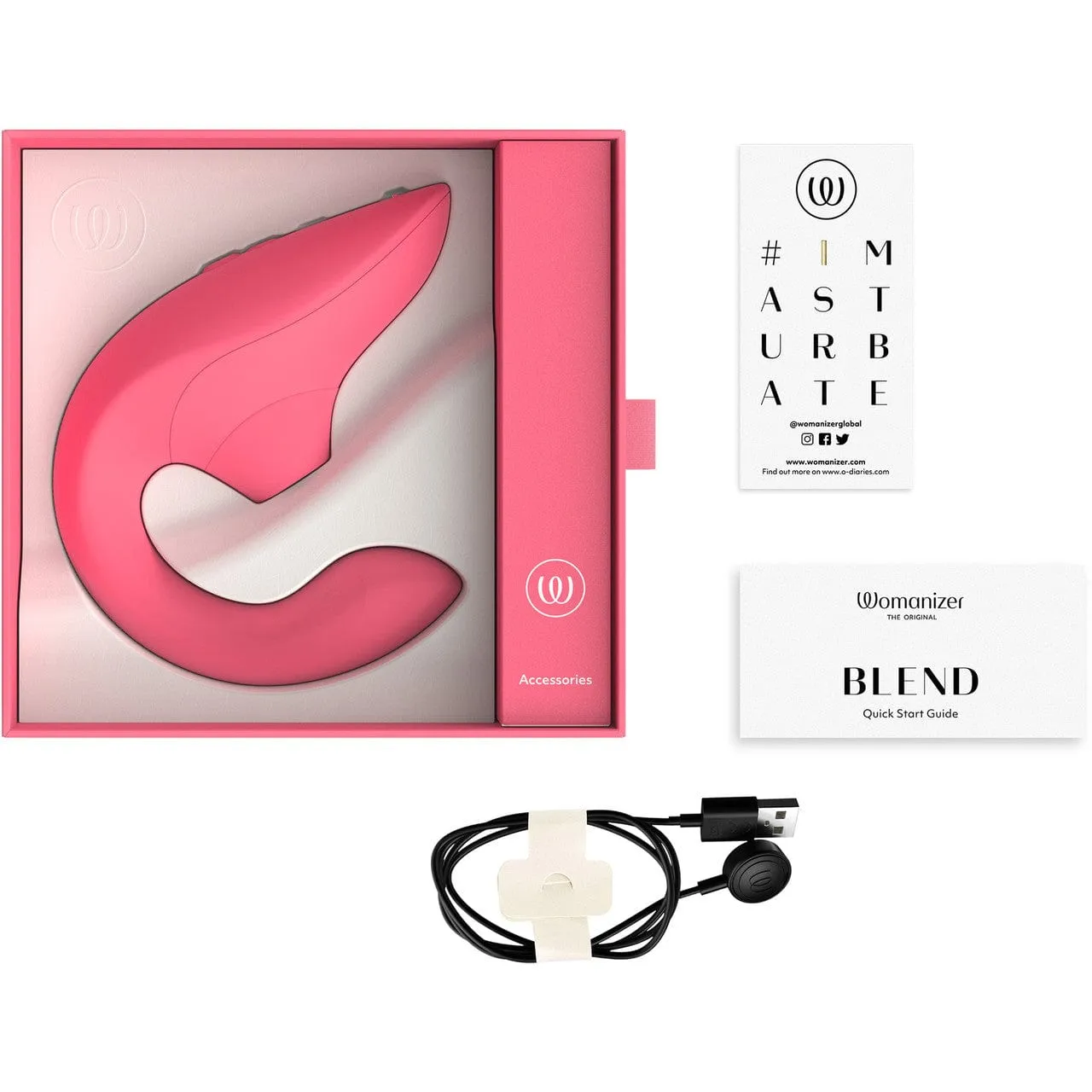 Womanizer - Blend The Original Clitoral Clit Stimulator with G Spot Dildo