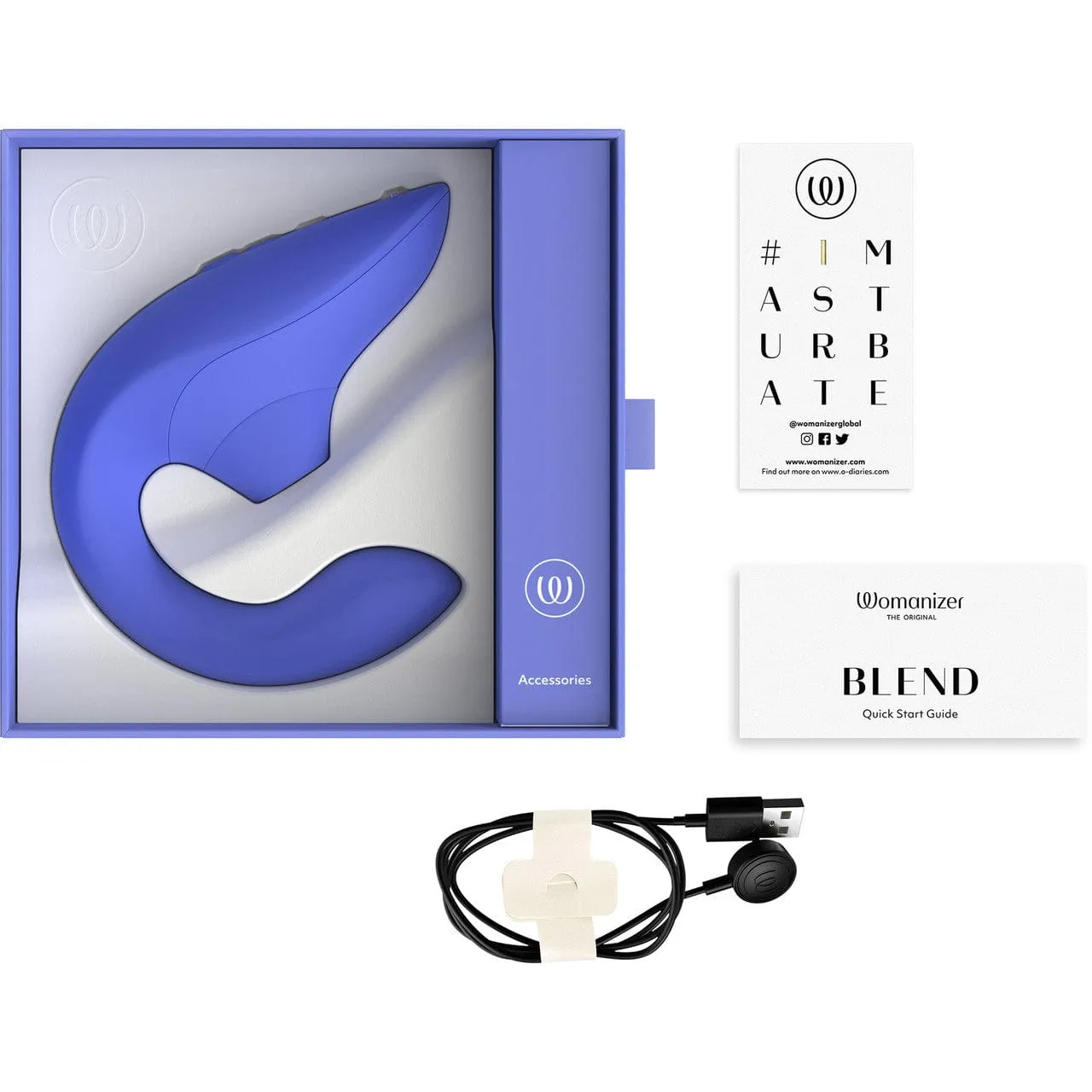 Womanizer - Blend The Original Clitoral Clit Stimulator with G Spot Dildo