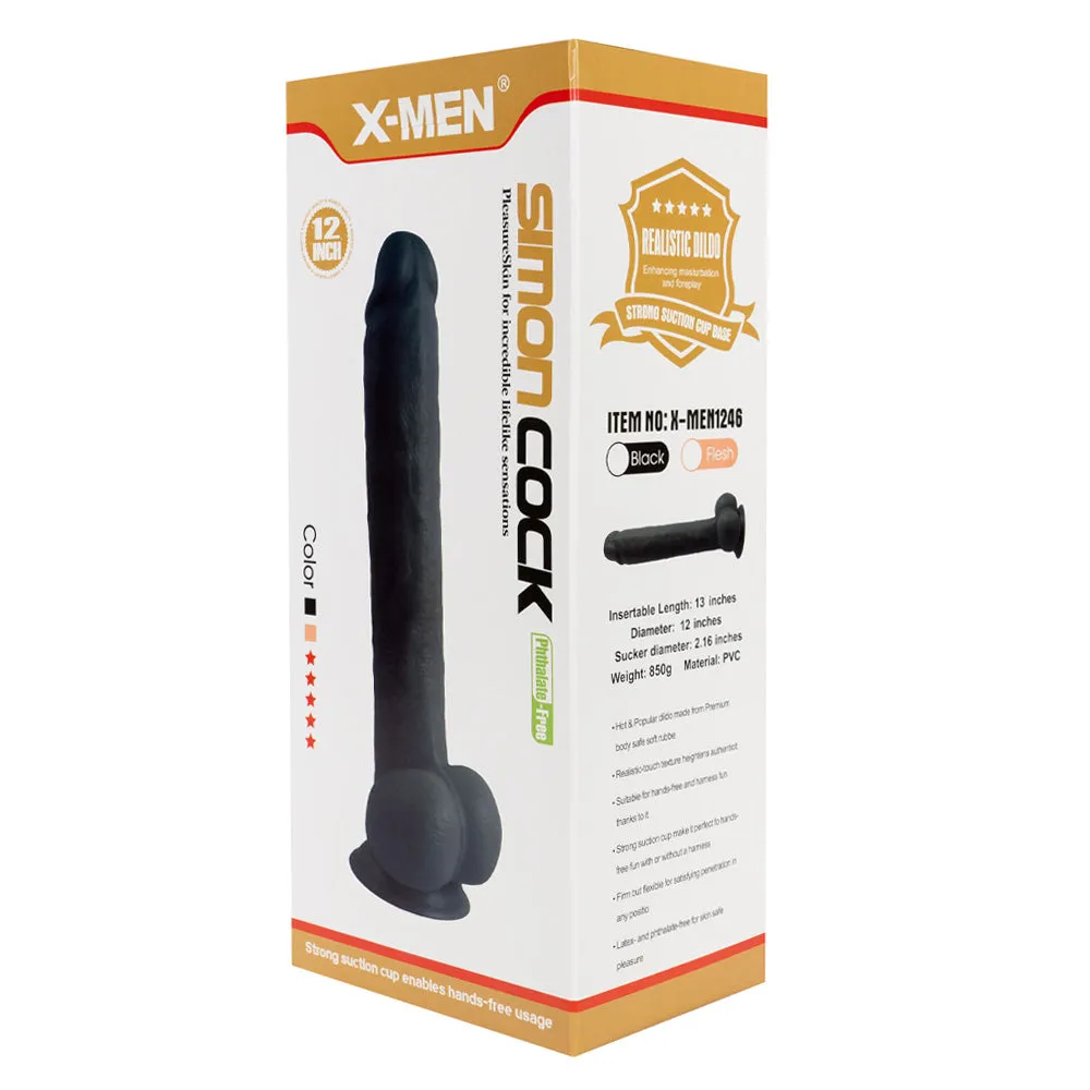 X-Men 12" Simon's Cock Dildo With Suction Cup