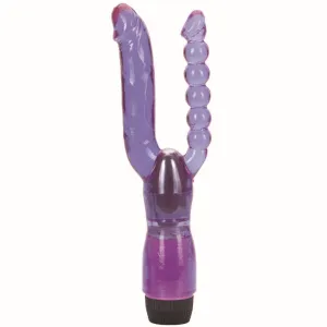XCel Double Penetrating Vibrator With Anal Beads
