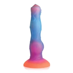 XR - Creature Cocks Glow in the Dark Space Cock Silicone Alien Dildo 8.5" (Multi Colour)