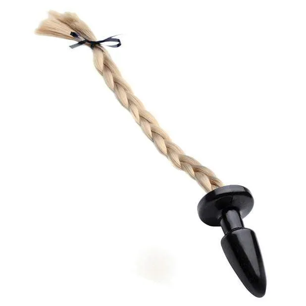 XR - Tailz Pony Tail Anal Plug (Black)