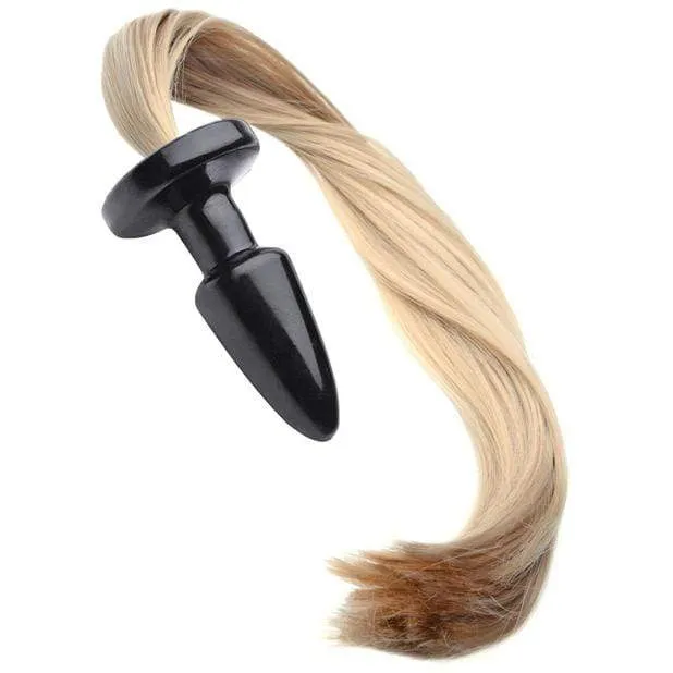 XR - Tailz Pony Tail Anal Plug (Black)