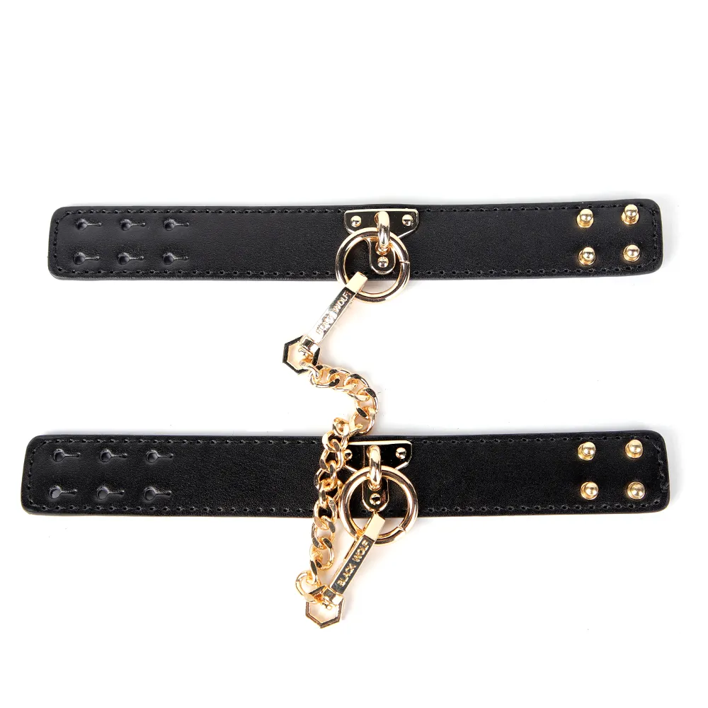 ZYL Petite Faux Leather Push-Stud Wrist Cuffs